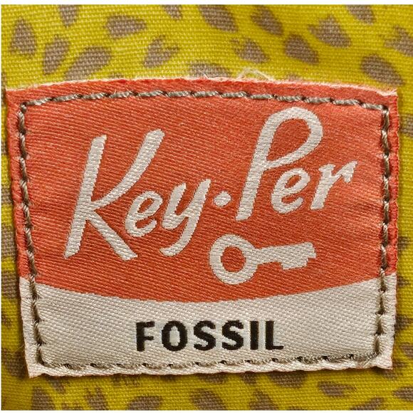 FOSSIL WOMENS KEY-PER MULTICOLOR COATED CANVAS LAPTOP SLEEVE 11X14 W/ KEY CHARM - Picture 5 of 10